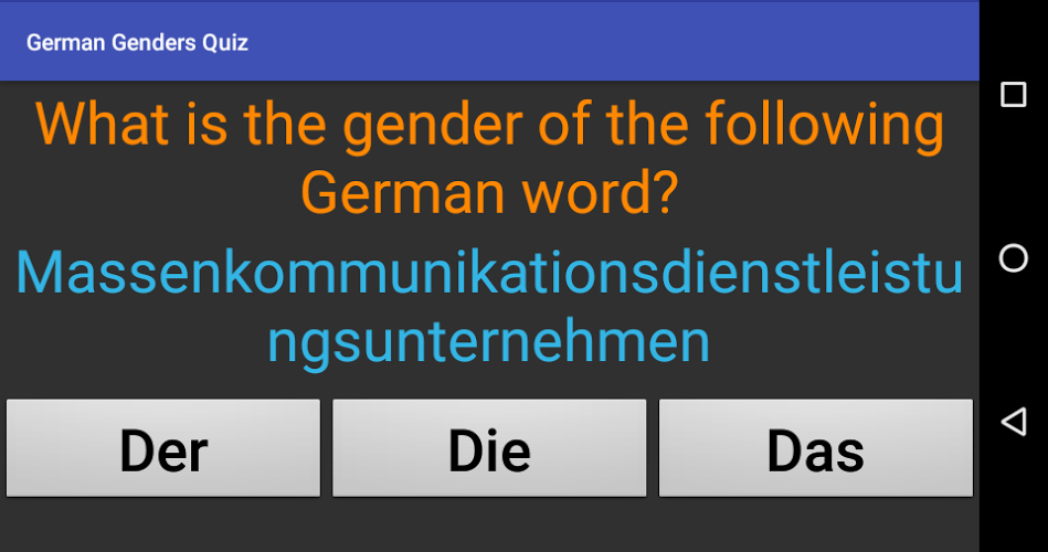 German Genders Quiz截图2