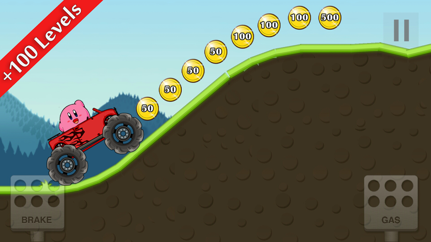 Hill Climb Kirby Racing截图2