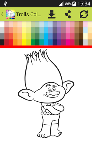 Coloring Book for Trolls截图2