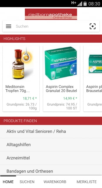 Riedborn-Apotheke.de截图6