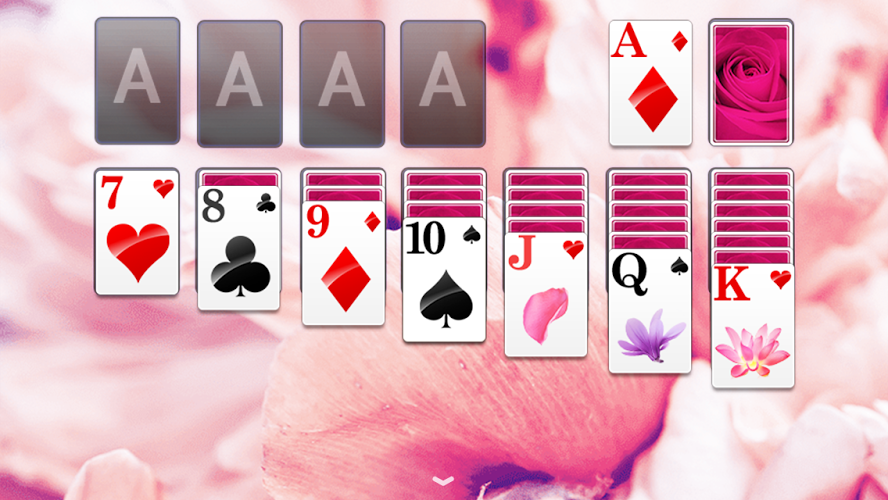 Solitaire Withered Rose Theme截图3