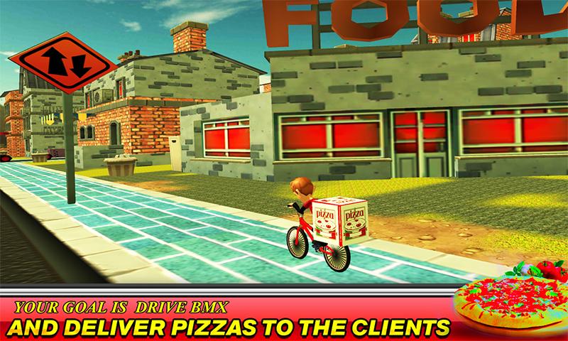 BMX Bicycle Pizza Delivery Boy截图3