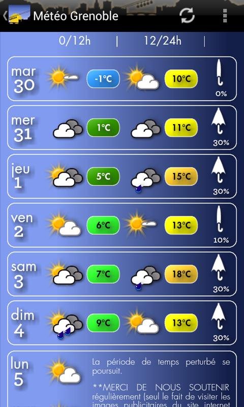 Météo Grenoble截图6