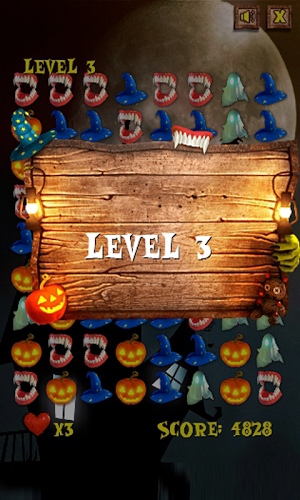 Halloween matching puzzle game截图3