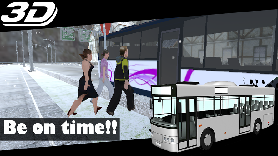 Snow Bus Driver Simulator HD截图1