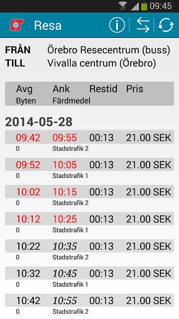 L&auml;nstrafiken &Ouml;rebro截图11