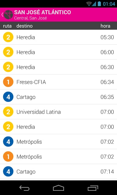 RUTA.CR | horario tren i...截图3