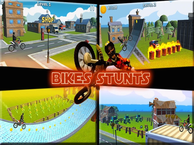 Tricky Bike Stunts 3D截图1