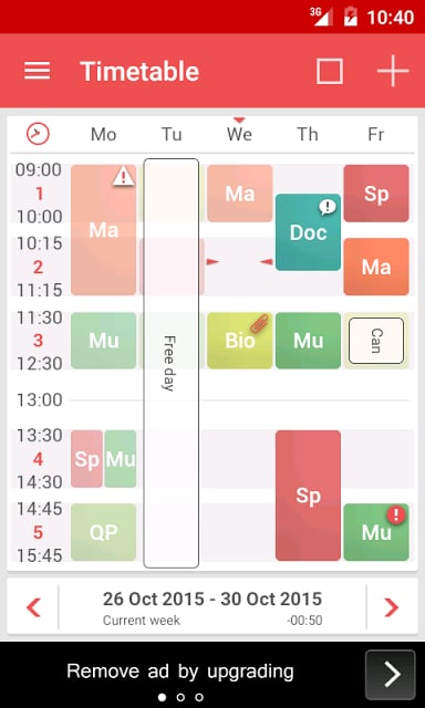 TimeTable++ Schedule截图3