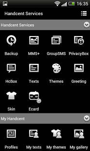 Handcent 6 Skin Darkness截图3