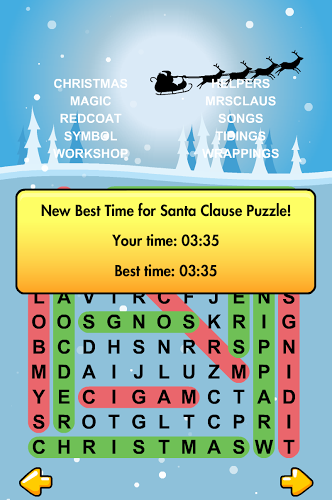 圣诞节词搜索游戏截图2