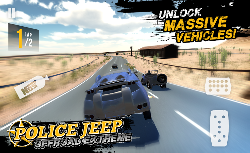 Police Jeep Offroad Extreme截图4