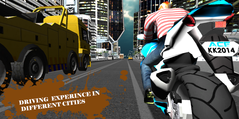 City Moto Racer 3D截图1