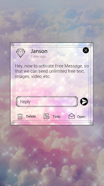 (FREE) GO SMS PRO CLOUDS THEME截图1