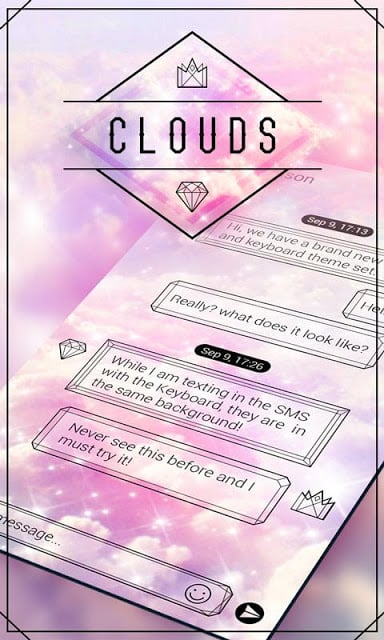 (FREE) GO SMS PRO CLOUDS THEME截图2