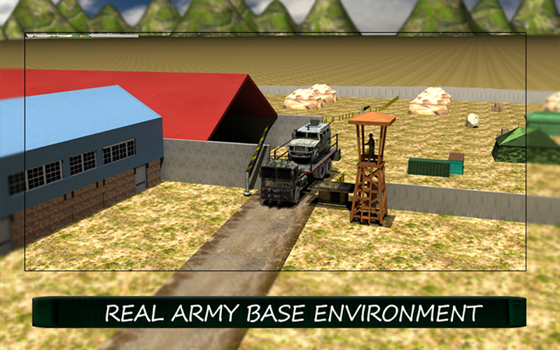 Army Cargo Truck Transport截图4