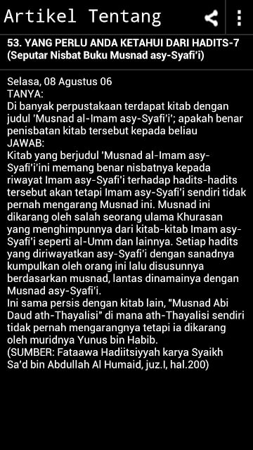 Artikel Tentang Hadith Melayu截图1