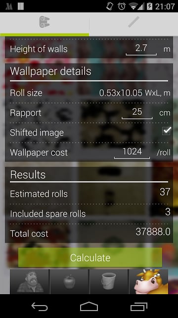 Wallpaper Roll Calculator截图5