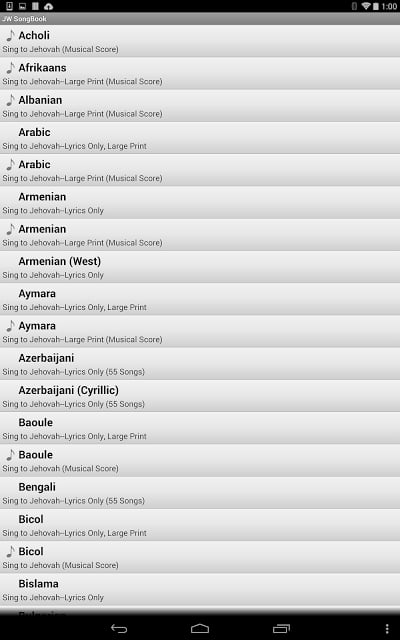 JW Song Book截图2