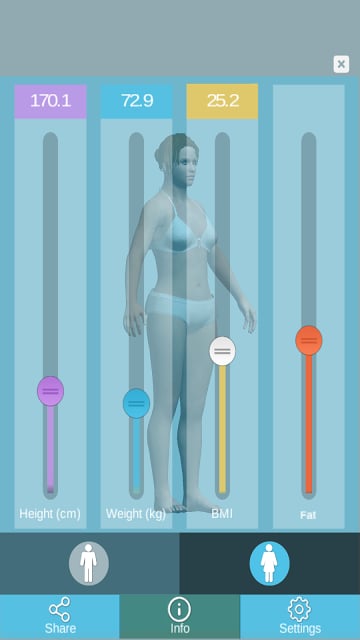 BMI 3D - free BMI Calculator截图4