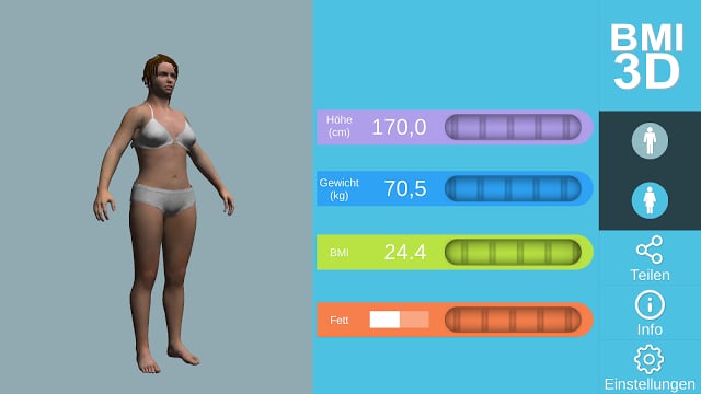 BMI 3D - free BMI Calculator截图9