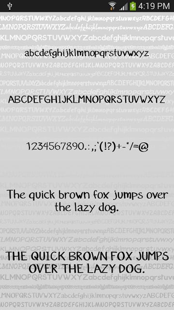 Hand fonts for FlipFont&reg; free截图4