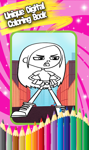 Coloring Book - Titans Go Fan截图3