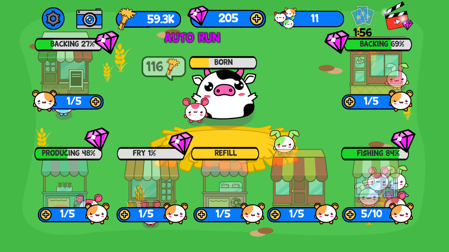 Princess Cow Nom Nom Evolution截图5