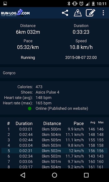 Running tracker - Run-log.com截图2