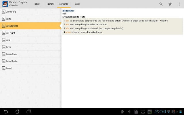 Danish&lt;&gt;English Dictionary截图5