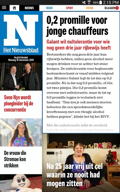 Het Nieuwsblad digitale krant截图2