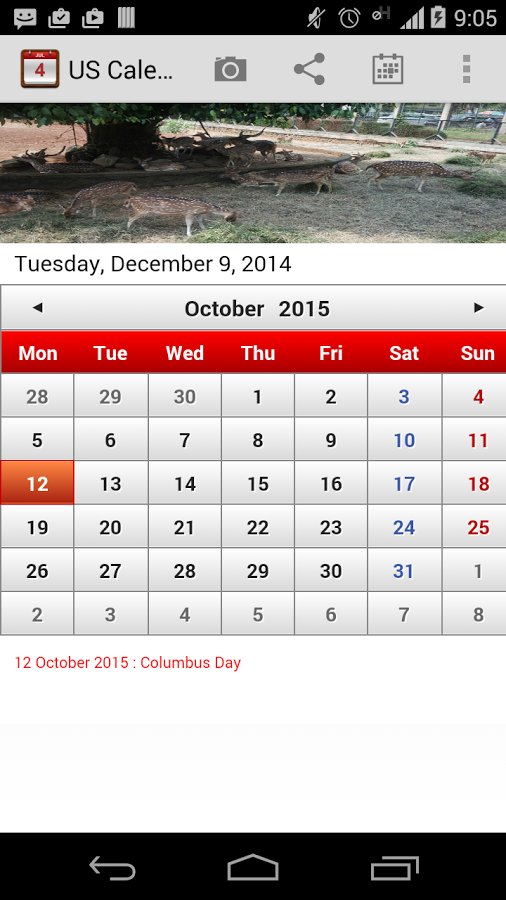 US Calendar Plus截图5