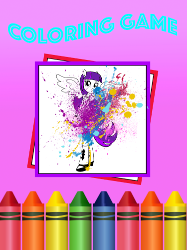 Coloring Equestrian Girl Game截图2