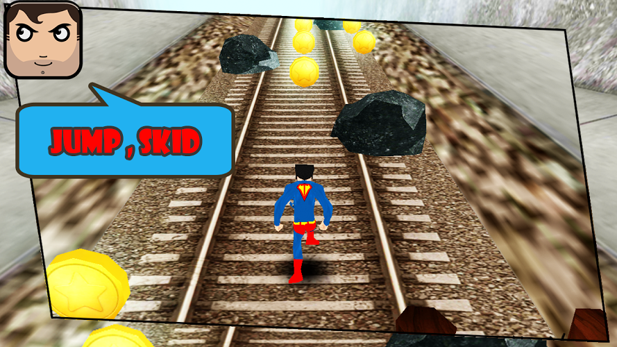 Subway Super Man Runner 3D截图3