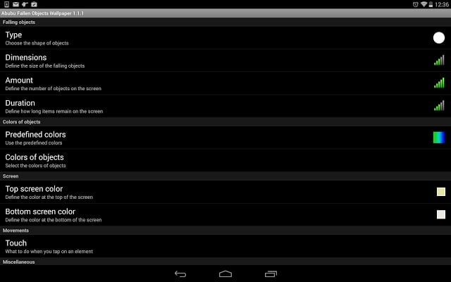 Falling objects live wallpaper截图3