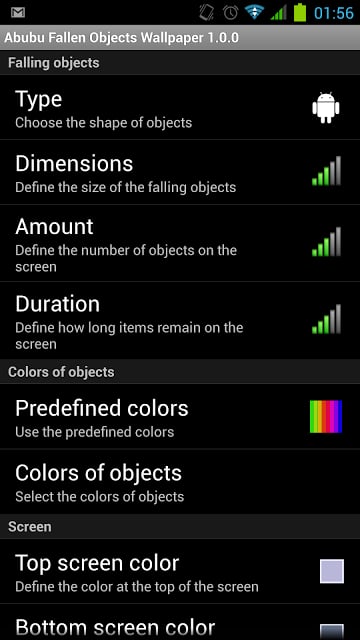 Falling objects live wallpaper截图4