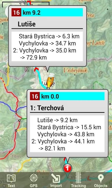 MTB cyklotrasy Terchov&aacute;截图1