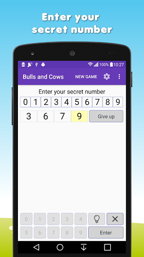 Bulls and cows /Guess a number截图1