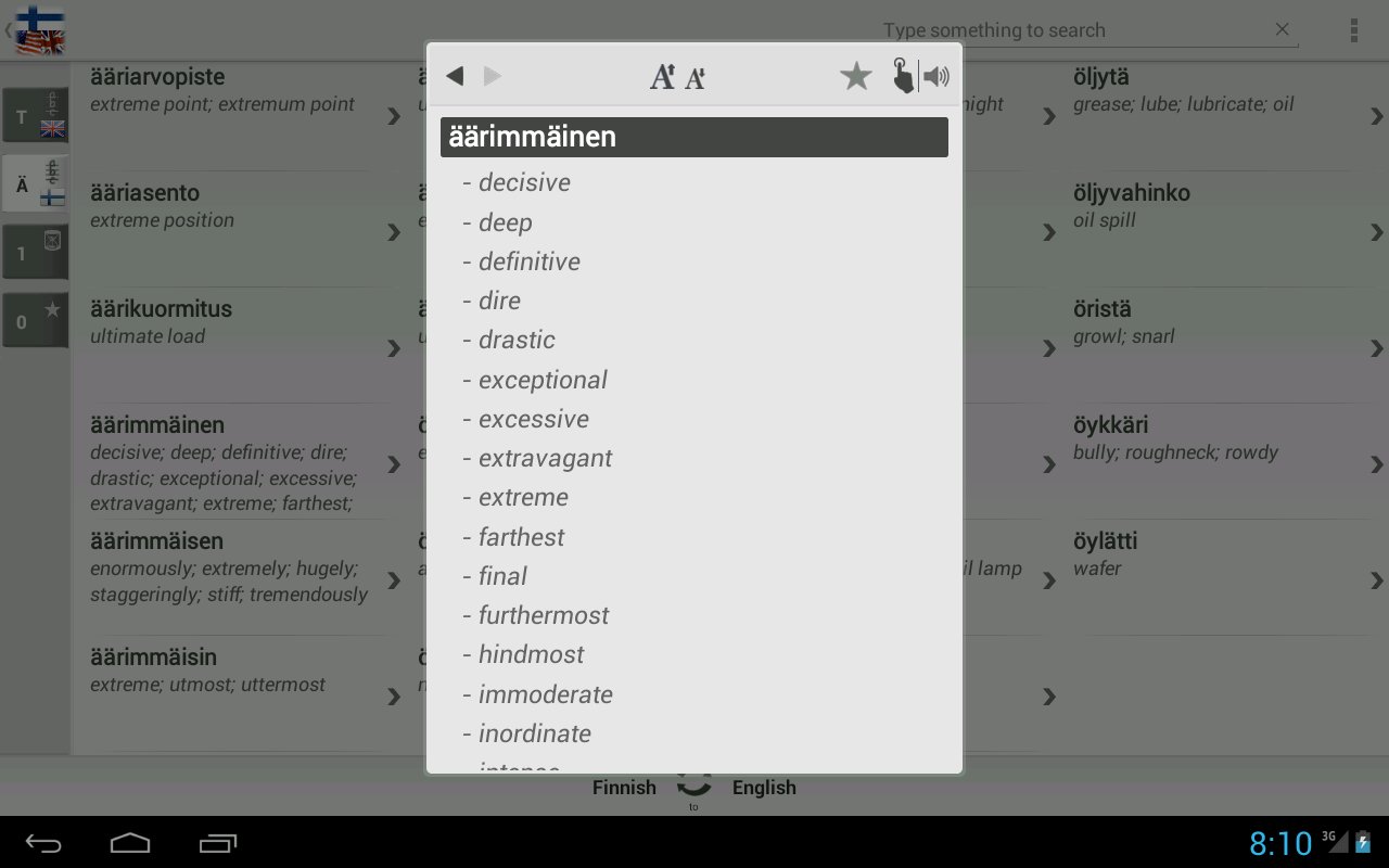 Dictionary Finnish English截图8