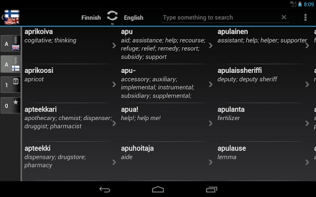 Dictionary Finnish English截图1