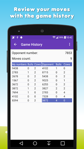 Bulls and cows /Guess a number截图4