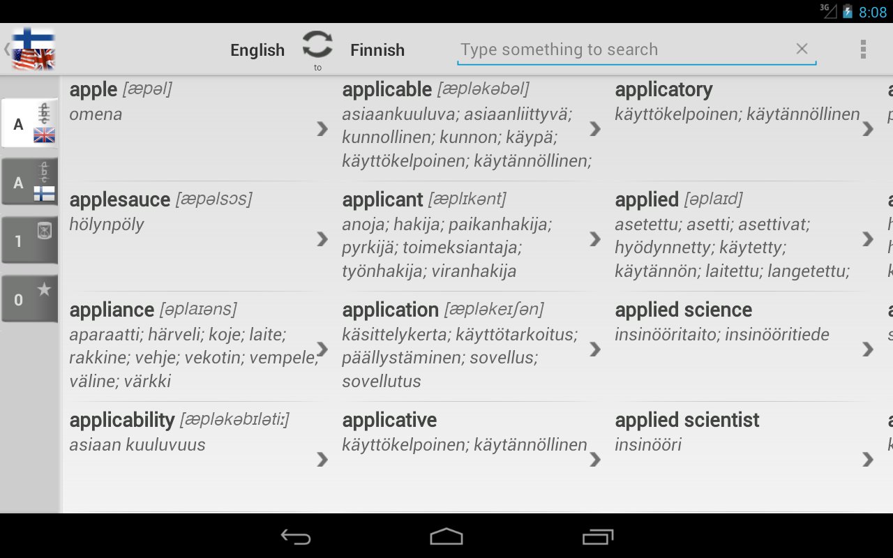 Dictionary Finnish English截图7