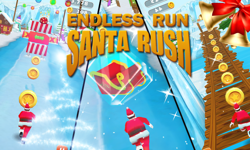 Endless Run Santa Rush截图4