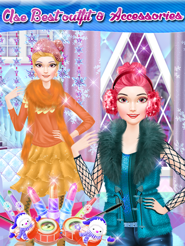 Winter Spa Salon Makeover Game截图4