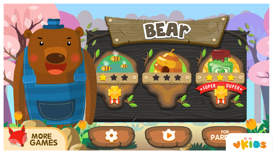 Kids Animal Game - The Bear截图1