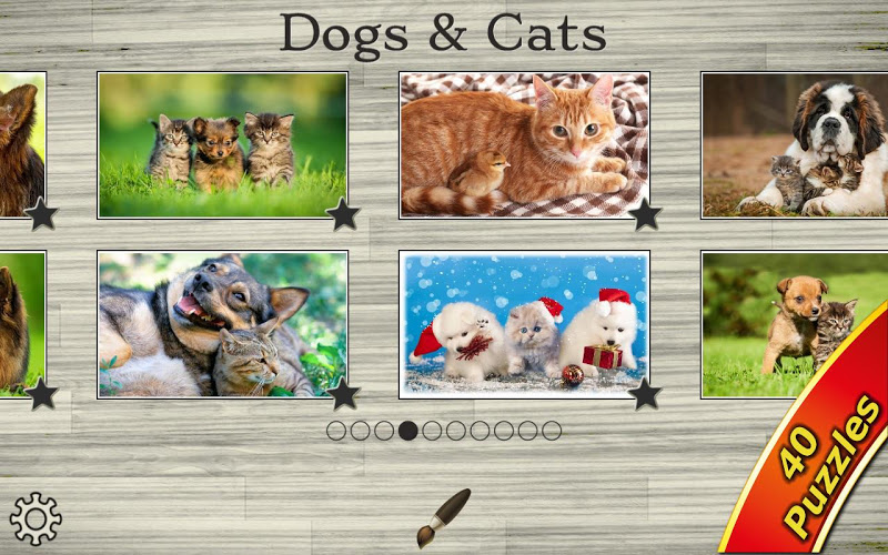 Dogs vs Cats: Kid Puzzle Games截图1