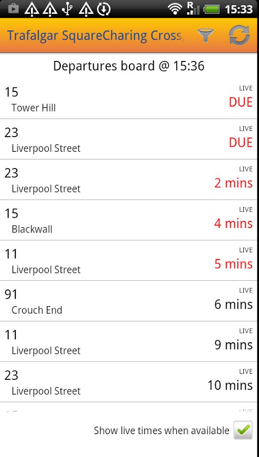 UK Bus Times Live截图2