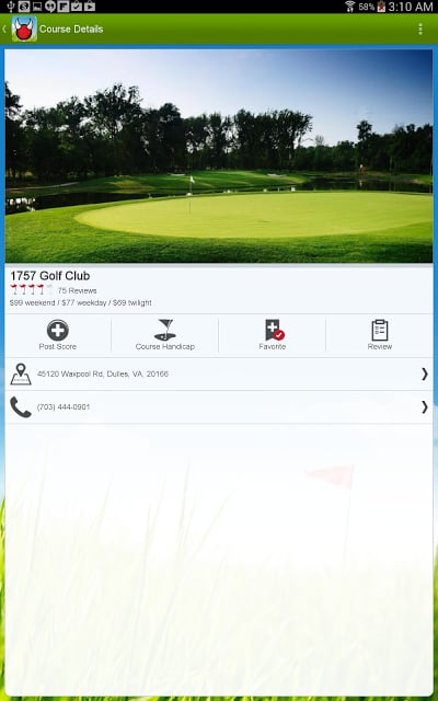 DiabloGolf Golf Handicap Track截图1