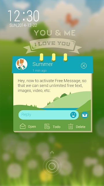 (FREE)GO SMS JUST YOU&amp;ME THEME截图9