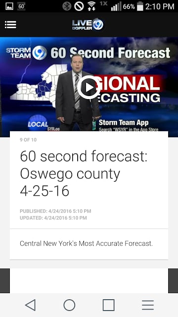 Storm Team 9 WSYR Syracuse Wea截图7